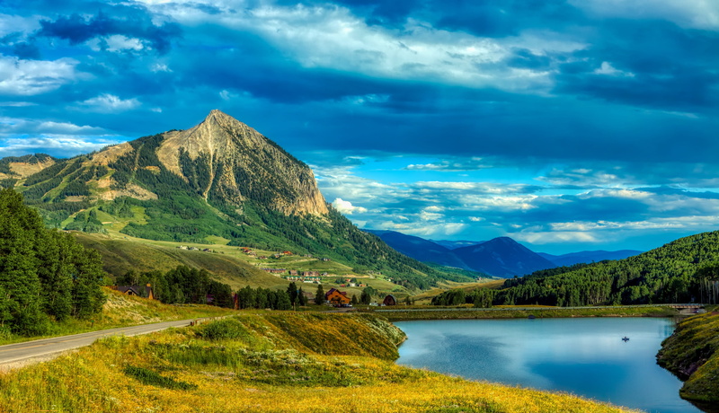panorama, 4K, tranquility, idyllic, day, plant, mountain range, woods, no people, reflection, hdr, crested butte, scenics - nature, tranquil scene, nature