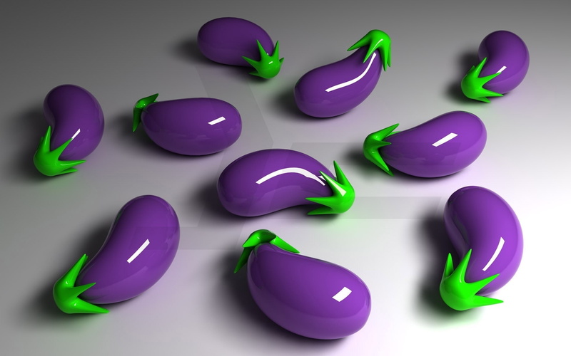 d, 1080P, picture, image, art, eggplant, vegetables, photo