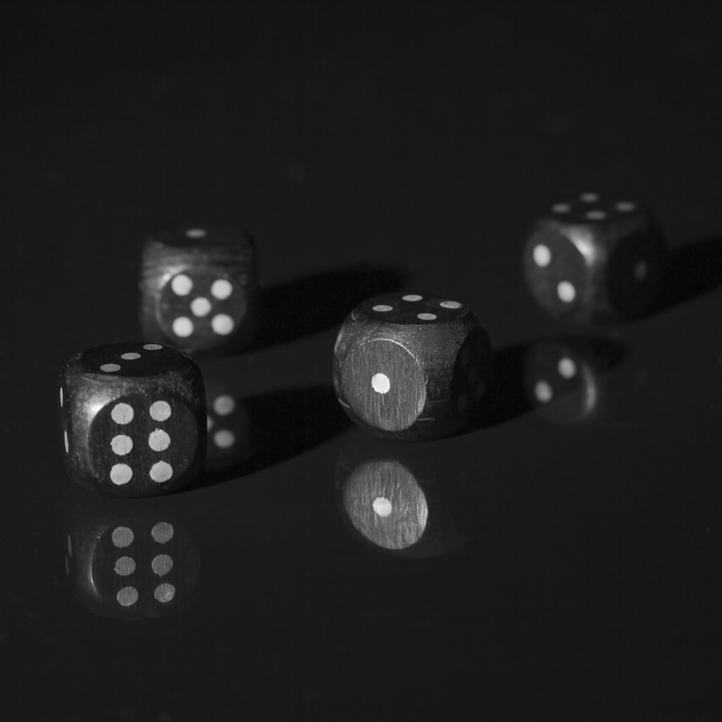 leisure games, number, random, close-up, studio shot, shadow, black, good luck, game, focus on foreground, dice, dices, black background, gambling, arts culture and entertainment