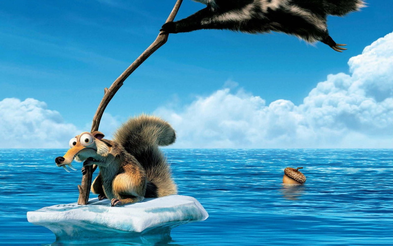 funny, 1080P, acorn, scrat