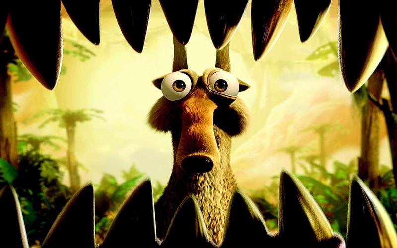 1080P, scrat, age, funny, dawn, animation, ice, acorn, dinosaur