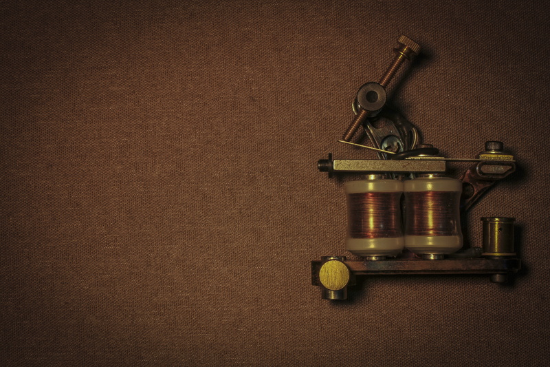 old, coffee pot, sterile, metal, wood, table, professional, drawing, studio, machine tattoo, design, tattoo, directly above, 4K, fashion, wood - material