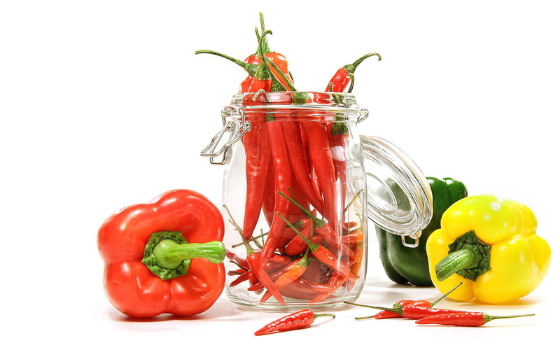 isolated, group of Objects, red chili pepper, white background, raw Food, 720P, food, healthy Eating, yellow, seasoning, wellbeing, no People, paprika