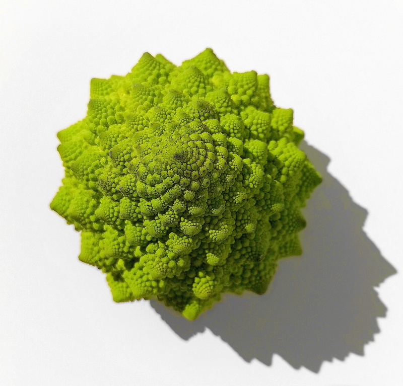 green, still life, mandelbrot, nature, cut out, healthy eating, eat, single object, indoors, broccoli, close-up, 2K, cauliflower, wellbeing, freshness