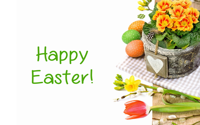 flora, holidays, flowers, eggs, happy, tulips, 2K, easter