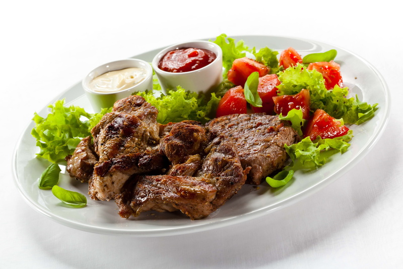 no People, lunch, healthy Eating, plate, serving size, dinner, freshness, ripe, salad plate, refreshment, restaurant, chicken Meat, mayonnaise, indoors