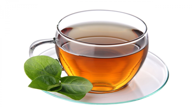 cup, close-up, leaf, leaves, white, single Object, plate, brown, household equipment, herbal tea, liquid, no People, drink, mint leaf - culinary, cut out