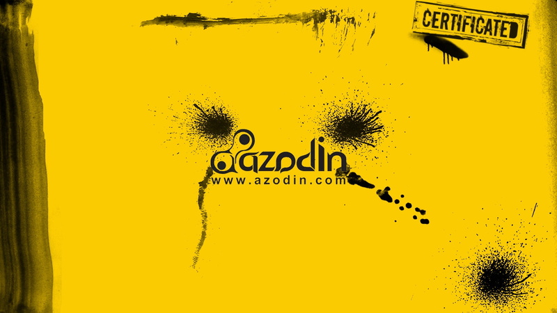 azodin, website, yellow, yellow background, background, certificated, website address, 1080P, address, signage