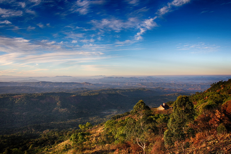 gods own country, india, day, tranquil scene, plant, nature, outdoors, forest, mountain range, landscape, scenics - nature, mountains, tree, architecture