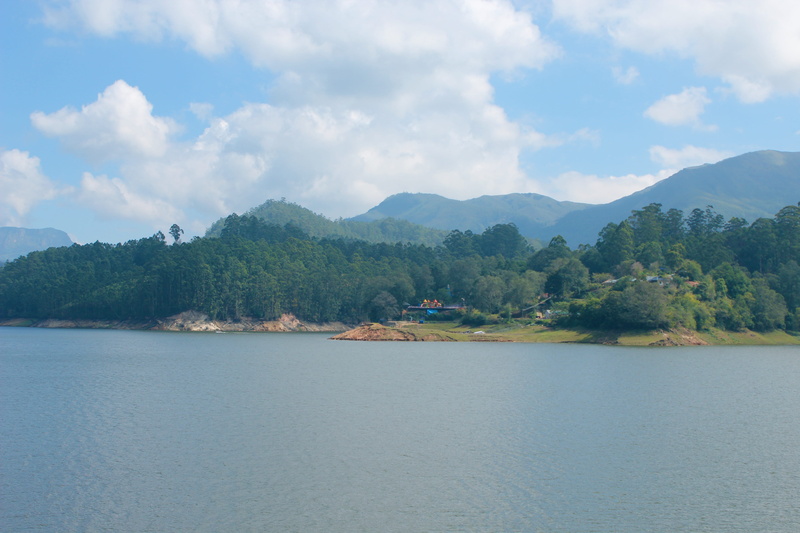 mountain, tranquility, munnar, cloud - sky, non-urban scene, view into land, forrest, outdoors, nature and peace, waterfront, beauty in nature, day, mountain range