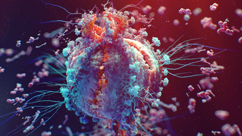 Disease, digital art, 1080P, HIV, macro, Colorful, Cells