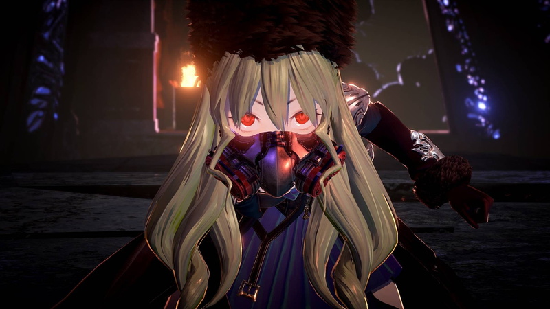 1080P, Code Vein, long hair, anime girls, RPG, mask, red eyes, blonde