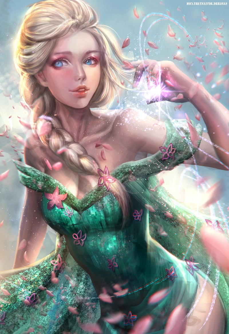 Blonde, Frozen Fever, Frozen (movie), 1080P, Disney, Princess Elsa, Braids