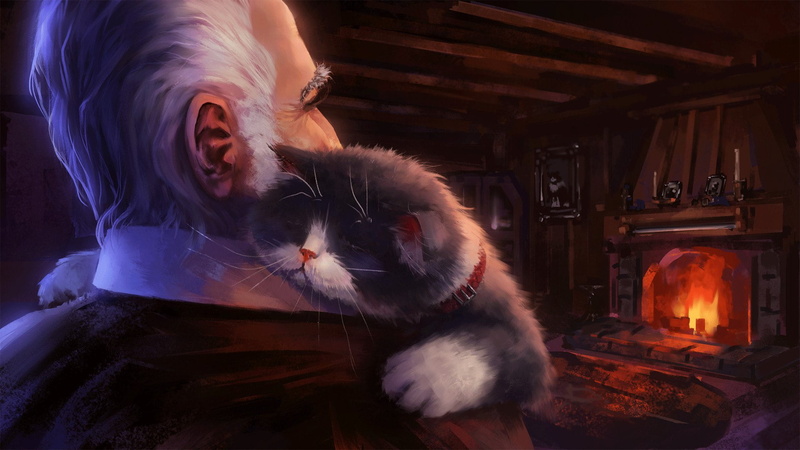 1080P, heat, house, the owner, comfort, cat, artist, fireplace, cats journey, Andrew Biological