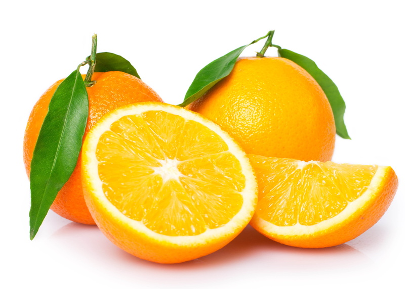 circle, isolated, orange - Fruit, isolated On White, yellow, refreshment, leaves, ripe, small group of objects, plant part, three, white Background, nature