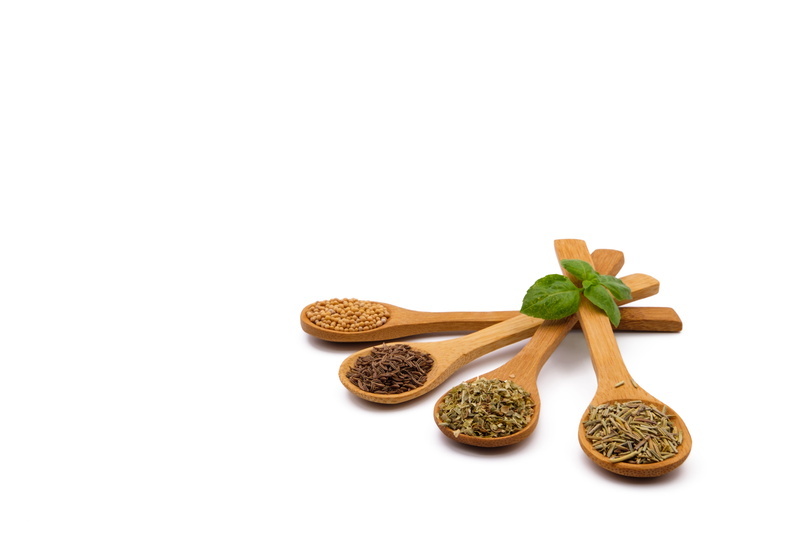 spices, still life, raw food, mustard, spice, nature, wooden spoon, basil, season, cardamom, food, caraway, no people, spoon, kitchen, rosemary, ingredient