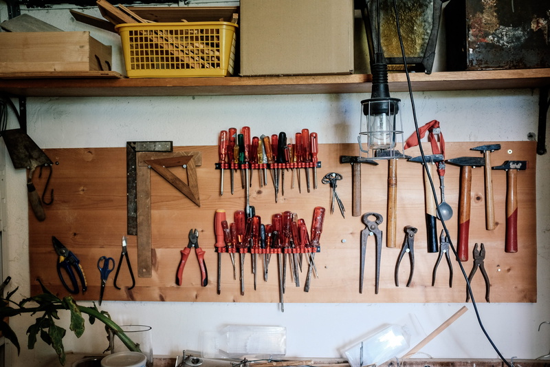 wood, hand tool, shopping, construction, no people, organized, garage, indoors, still life, workshop, shed, repair, choice, wall - building feature, industry