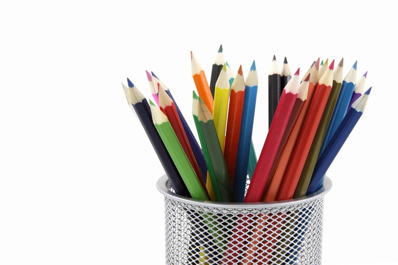 equipment, art and craft equipment, choice, colors, abundance, indoors, education, rack, color pencils, pencil, isolated, 4K, white, metal, desk organizer