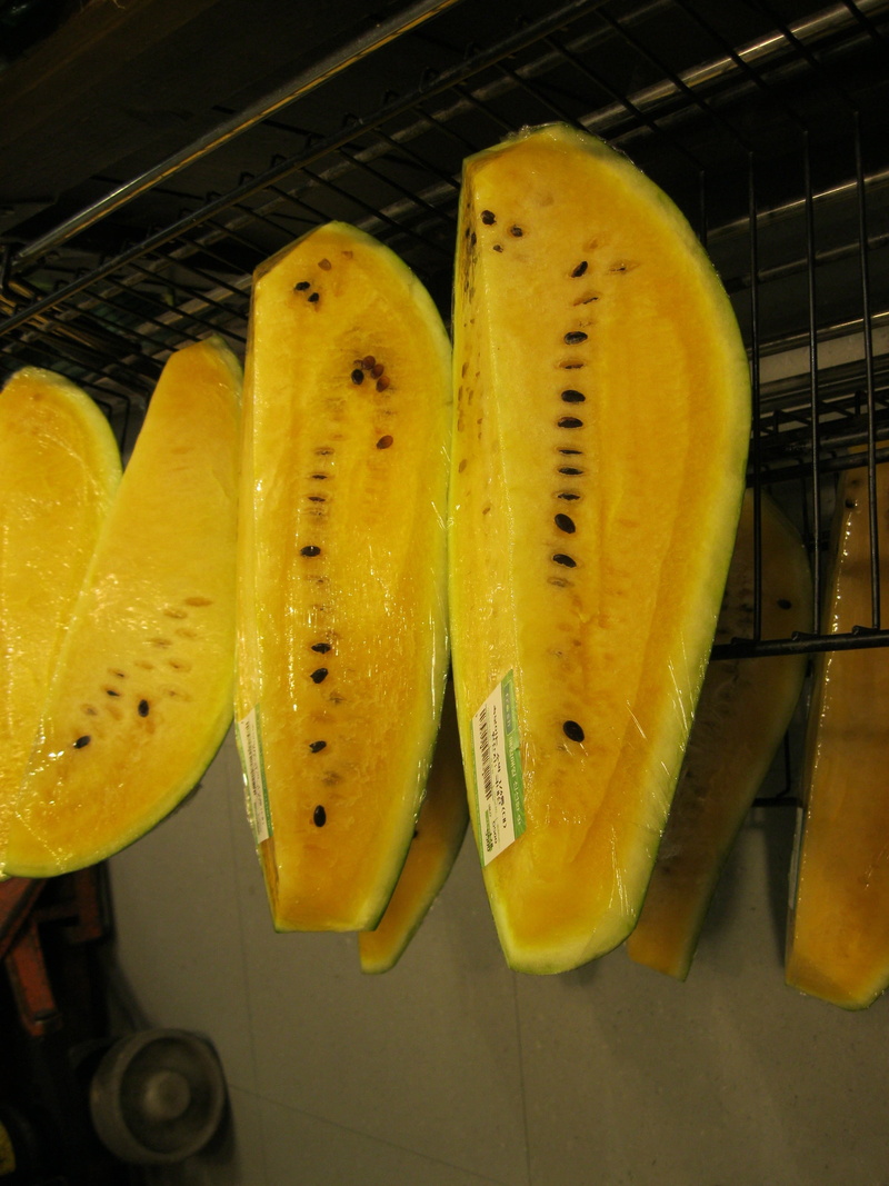 yellow, organic, yellow watermelon, freshness, close-up, mr, fruit, no people, watermelon, tropical fruit, 2K, citrus fruit, slice, group of objects, metal
