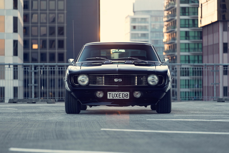 surface level, compact Car, reflection, headlights, toronto, text, retro Styled, bumper, vanity Plate, facade, new, city Life, motor vehicle, black, ss