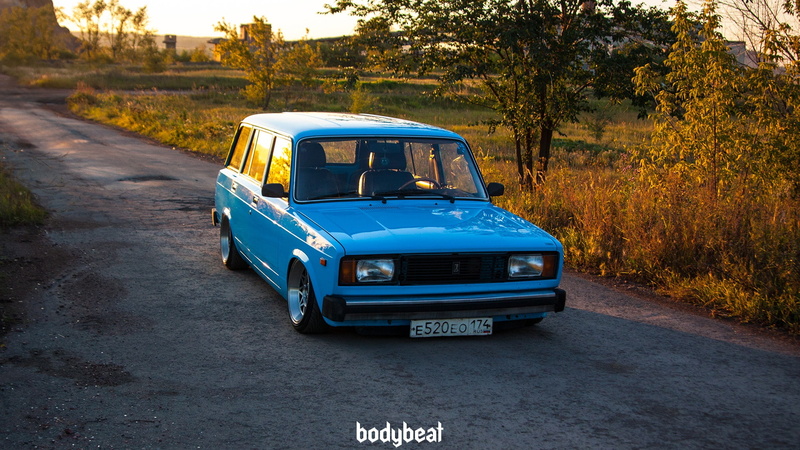 street, day, sedan, rural Scene, Lada, summer, john Cooper Works, 1080P, land, collectors Car, transportation, land Vehicle, obsolete, dirt Road, outdoors