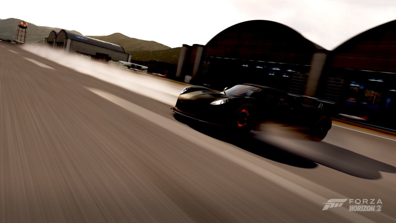 sky, street, blurred motion, outdoors, Forza Horizon 2, video games, car, supercars, on the move, architecture, motion, motor vehicle, brake, Hennessey Venom GT