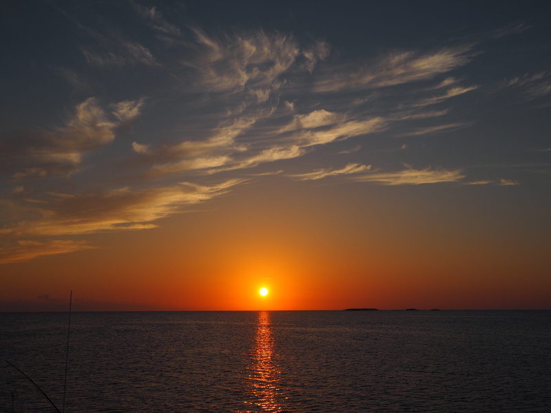 evening, Water, reflection, scenics - nature, travel, orange color, Ocean, red, Nature, atlantic, bermuda triangle, cay, tranquil scene, waterfront, Sea