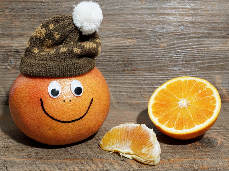 card greeting, anthropomorphic face, representation, fit, fitness, creativity, close-up, fresh, animal representation, grapefruit, family, wood - material
