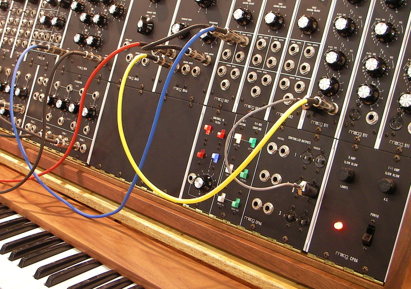 indoors, moog, connection, equipment, industry, music, moog modular, close-up, 2K, musical instrument, internet, synthesizer, technology, control, control panel