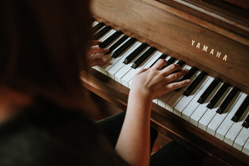 Pianist, Piano, Girl, Music, 5K