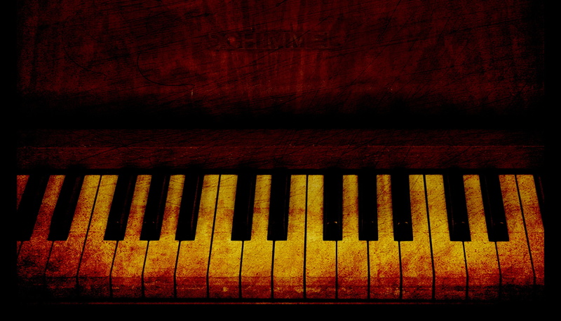 musical equipment, keyboard, piano, old, arts culture and entertainment, musical instrument, keys, music, scratched, backgrounds, side by side, still life