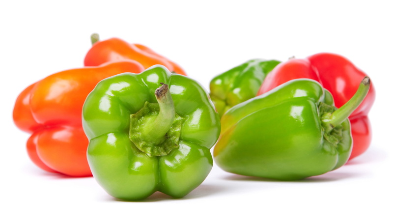 eating, meal, bright, breaking, raw, ingredient, dieting, studio shot, pepper, white background, ripe, small group of objects, raw food, fresh, juicy, organic