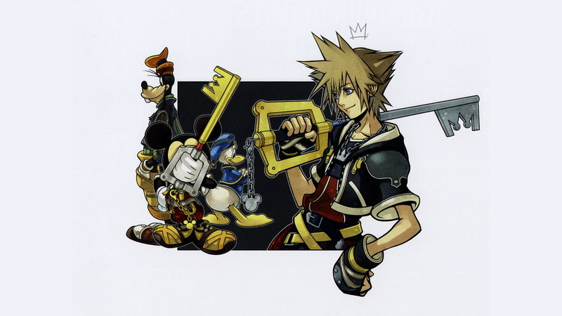 1080P, anime, hd, video games, hearts, white, kingdom, disney, key