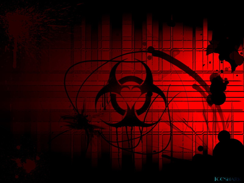 hazard, Sci Fi, Red, logo, 720P, Biohazard, Dark