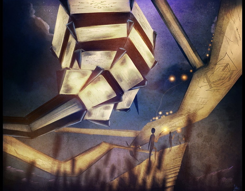 pathologic, abstract, night, 480P, painting