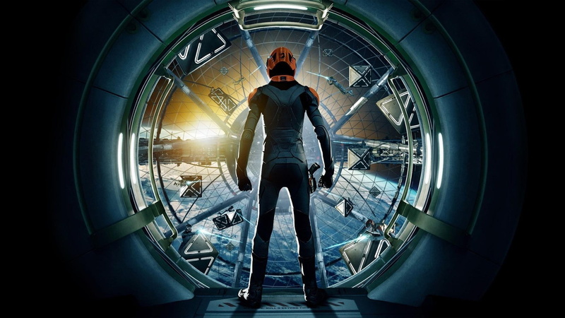 machinery, shape, circle, technology, tunnel, 1080P, men, adult, Enders Game, examining, geometric shape, indoors, architecture, preparation, movies, standing