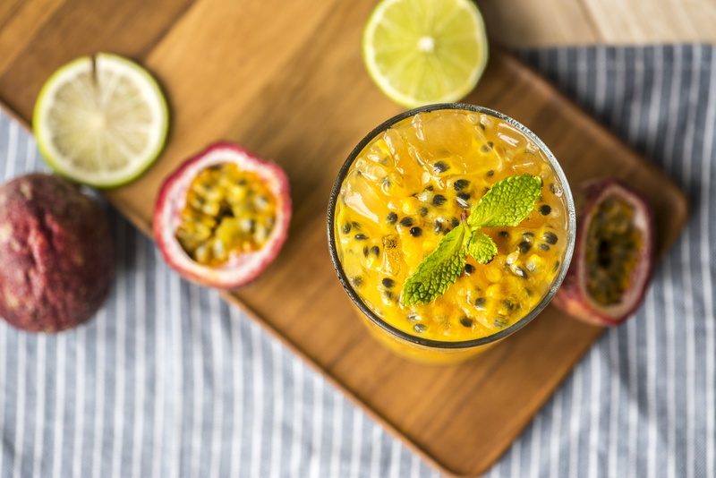 food, drinking, wellbeing, liquid, refreshing, lemon, yellow, drink, directly above, healthy eating, fruit, organic, slice, passionfruit, thirsty, tropical