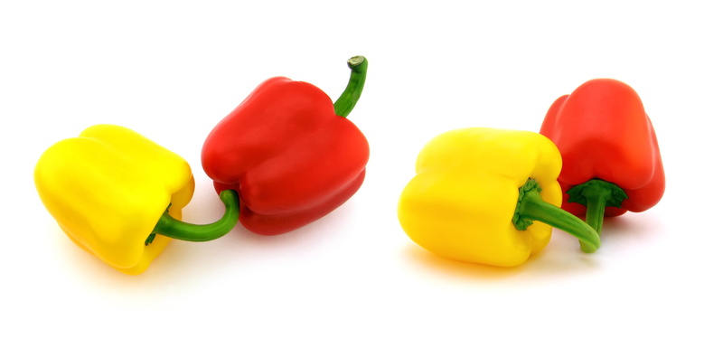 vitamin, pepper - vegetable, small, yellow, vegetable, variation, food and drink, red, healthy, close-up, green color, spice, organic, studio shot, isolated