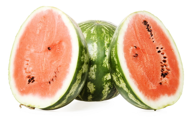 freshness, close-up, food and drink, studio shot, 720P, fresh, food, wellbeing, watermelon, green color, closeup, cross section, isolated, cut, diet, vegetable