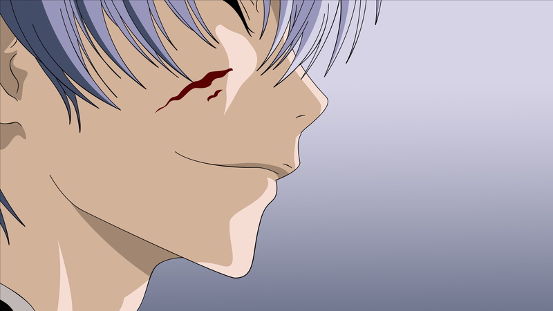 blue, anime, flying, 4K, anime boys, nature, character, Bleach, no people, beauty in nature, creativity, Ichimaru Gin, sky, copy space, abstract
