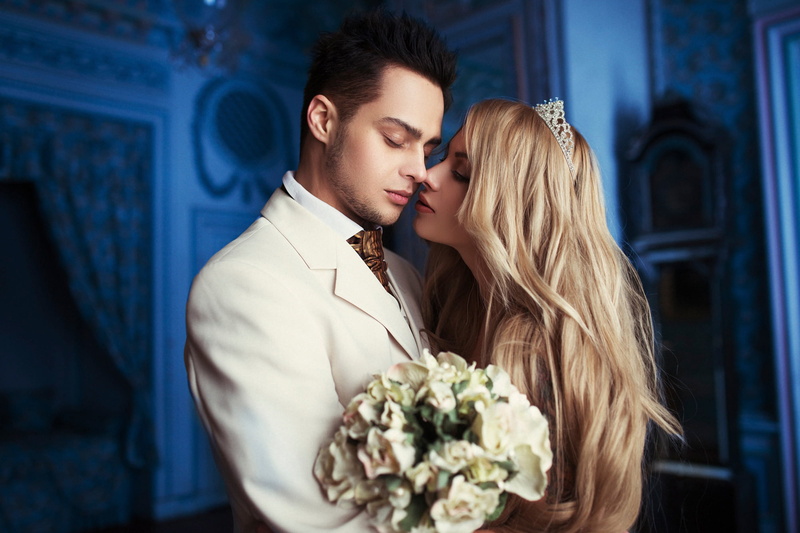 love, romance, adult, the groom, 1080P, young couple, young men, and the bride, young adult, positive emotion, wedding, beautiful woman, women, bouquet