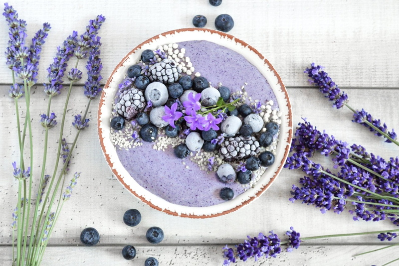 1080P, Still Life, Blueberry, Pastry, Dessert, Smoothie, Berry, Food, Flower