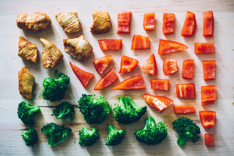 vegetarian, sliced, celery, indoors, wellbeing, no people, green, choice, 4K, red, meat, large group of objects, capsicum, nutrition, fresh, orange color