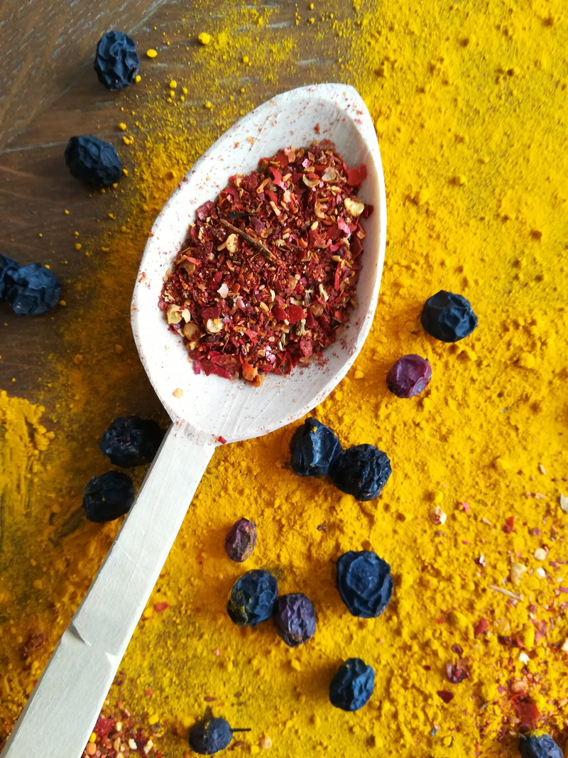 bowl, organic, directly above, temptation, 4K, condiment, yellow, dried, fruit, food, ready-to-eat, spoon, cooking, spices, indoors, no people, dry, ingredient