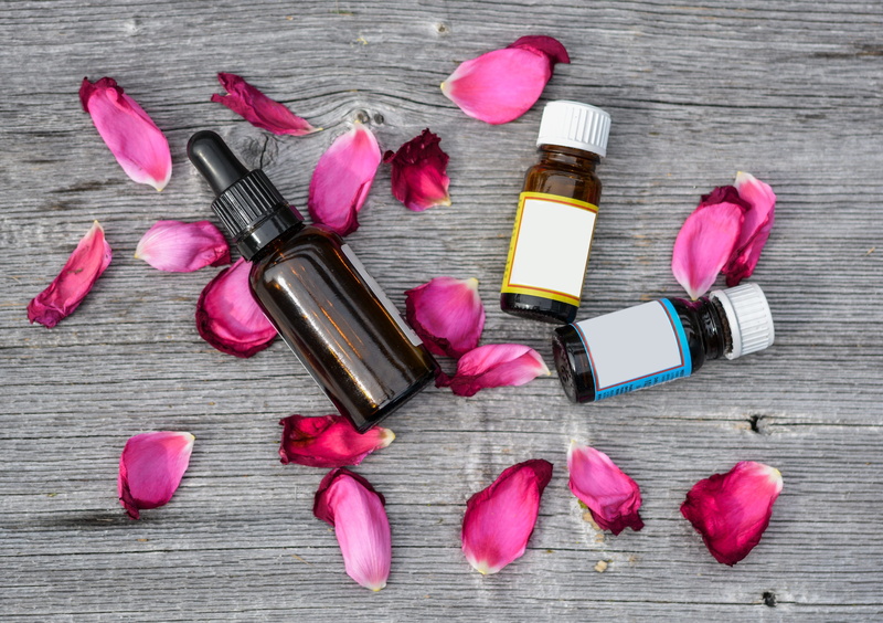 bottle, arrangement, health, pink color, relaxation, directly above, personal accessory, beauty in nature, body, zen, 2K, spa, purple, care, bottles, three