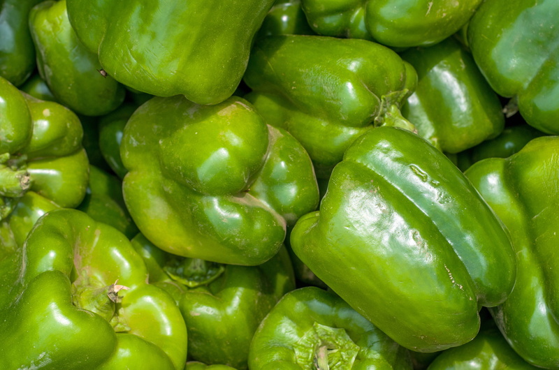 food and drink, vegetable, background, repetition, freshness, green color, ripe, food, retail, 4K, produce, capsicum, backgrounds, bell pepper, wellbeing