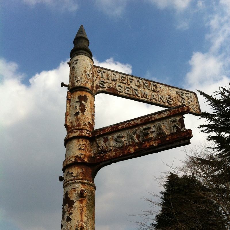 clouds, belief, built structure, roadsign, rusty stuff, road sign, weather, tree, old, rural decay, communication, no people, the past, oxidation, sky