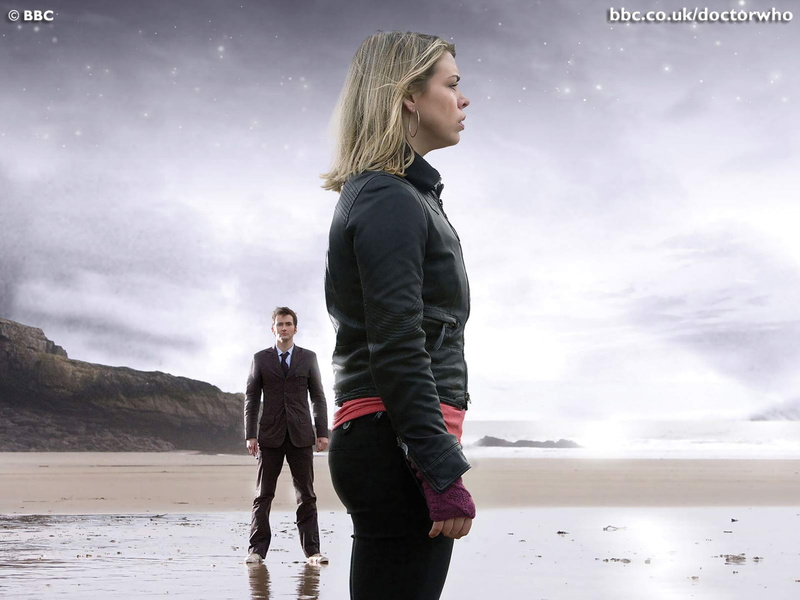 sky, BBC, water, TV, beach, tv series, couple - relationship, young adult, Doctor Who, land, people, leather jackets, nature, standing, blonde, young women