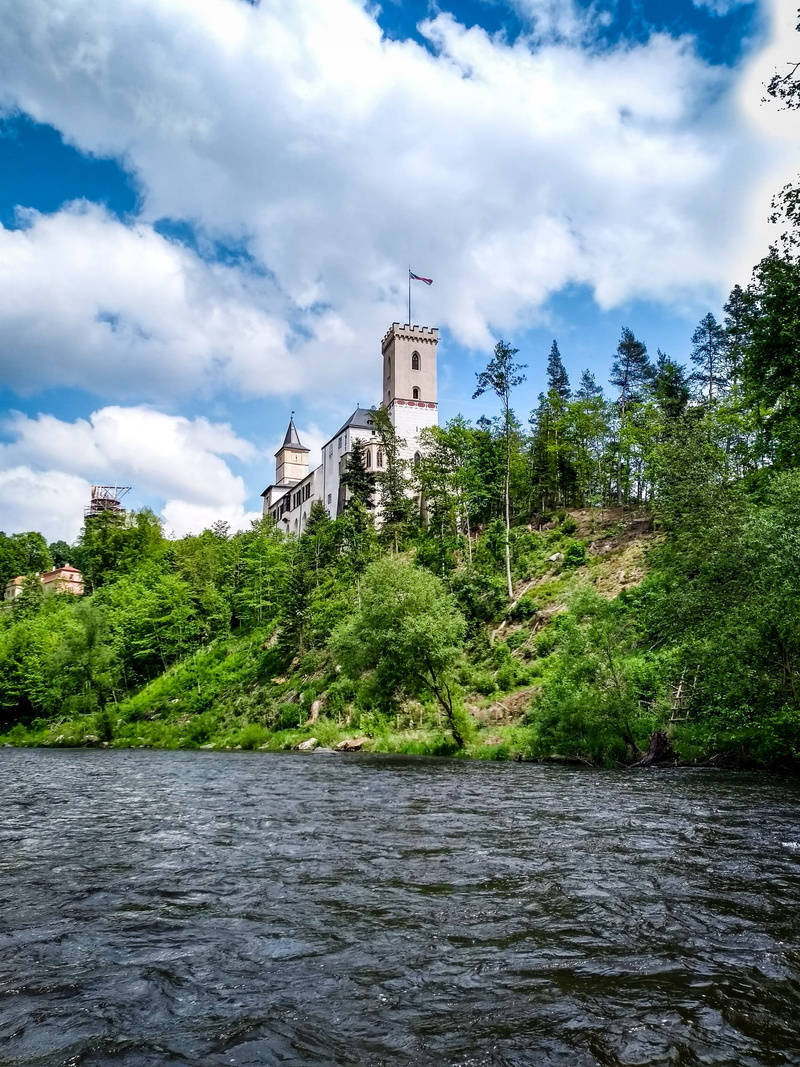 place of worship, rosenberg, outdoors, tree, moldova, rožmberk, nature, czech republic, day, castle area, building exterior, bohemia, religion, water, cloud - sky