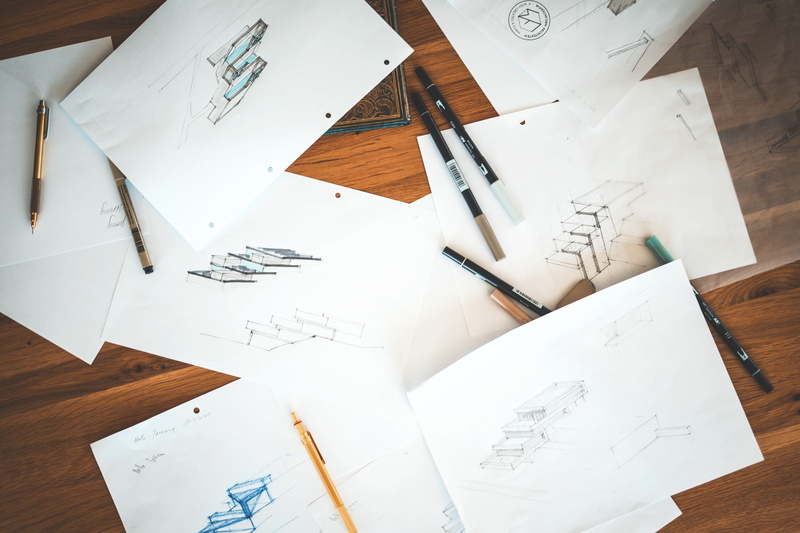 drawing - art product, drawing - activity, design, blueprint, creativity, designs, indoors, plywood, wood, paper, photo, pencil drawing, still life, pencil
